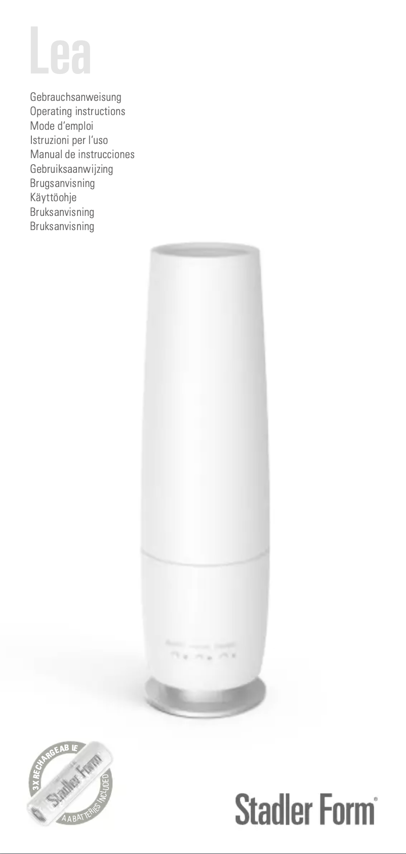 Image de la première page du manuel de l'appareil Lea