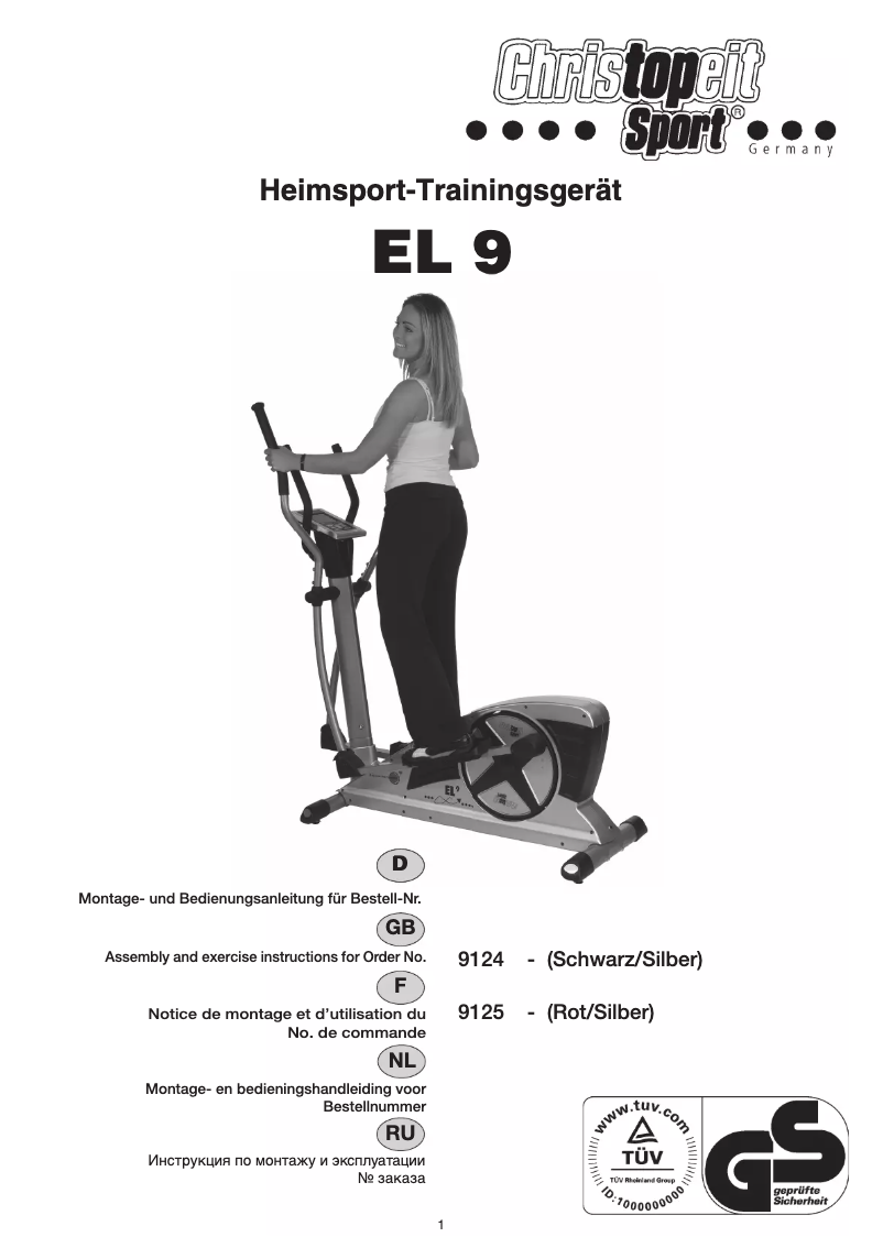 Image de la première page du manuel de l'appareil EL 9