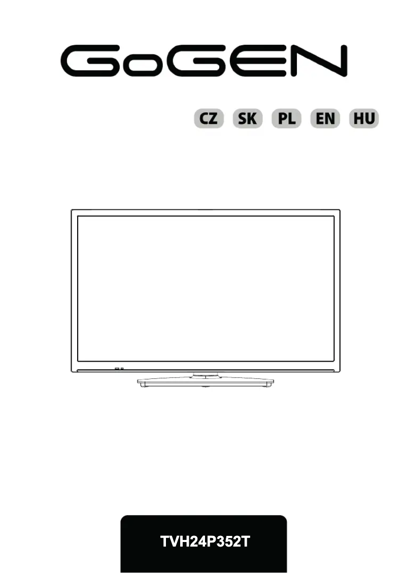 Page 1 de la notice Manuel utilisateur GoGen TVH24P352T