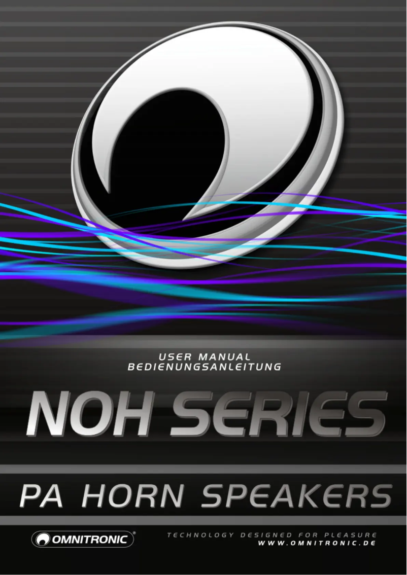 Page n°1 - Manuel utilisateur Omnitronic NOH-25S