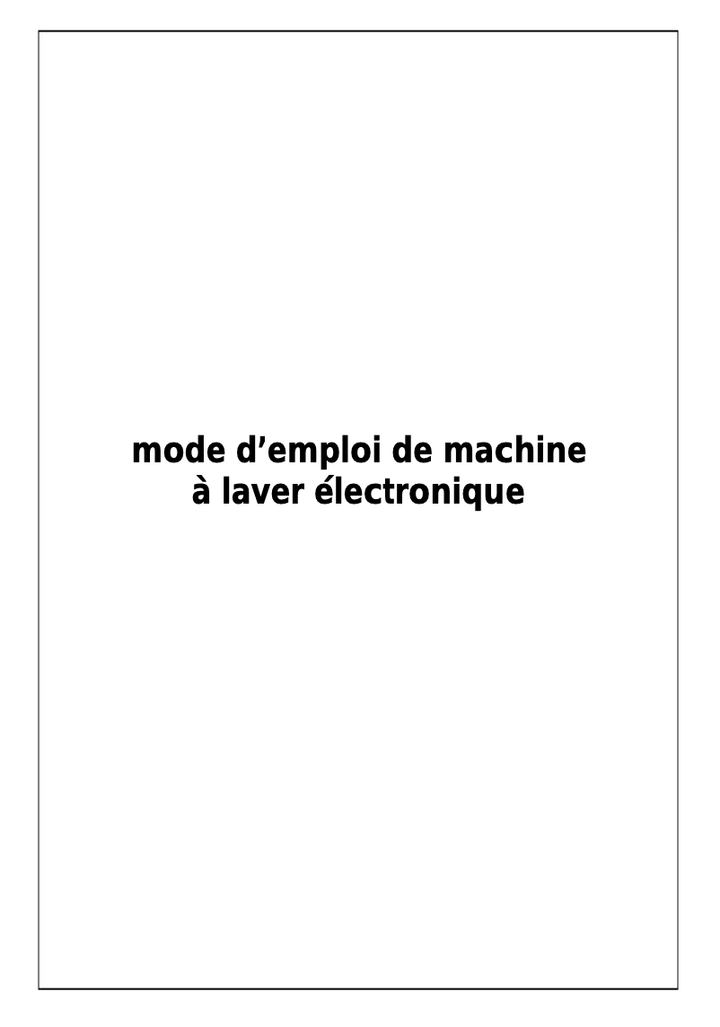 Image de la première page du manuel de l'appareil JUNDA 1206 BX WAV 10