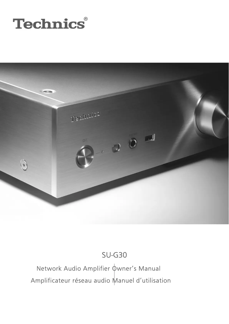 Page 1 de la notice Manuel utilisateur Technics SU-G30