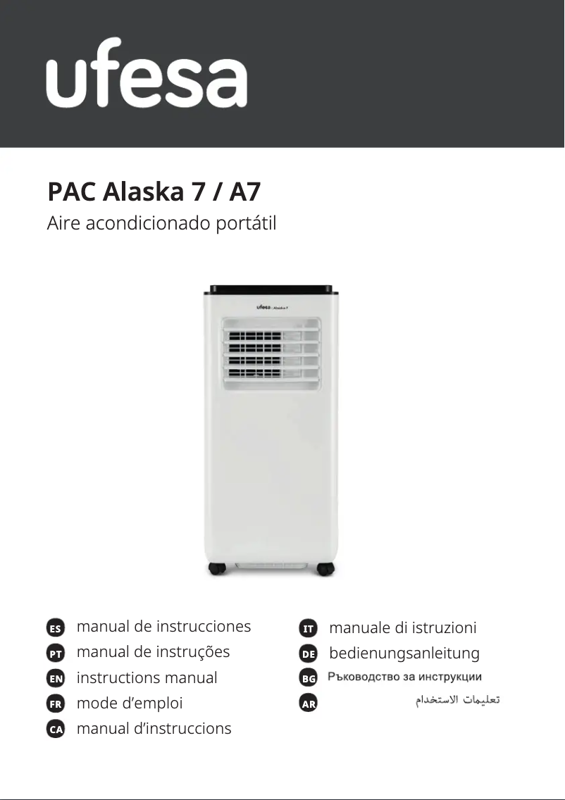 Page n°1 - Manuel utilisateur Ufesa Alaska 7