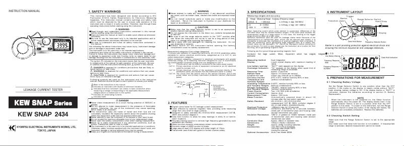 Image de la première page du manuel de l'appareil 2434