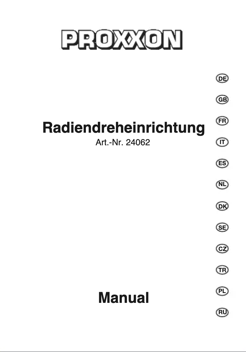 Página 1 del manual Manual de usuario Proxxon Micromot 24062