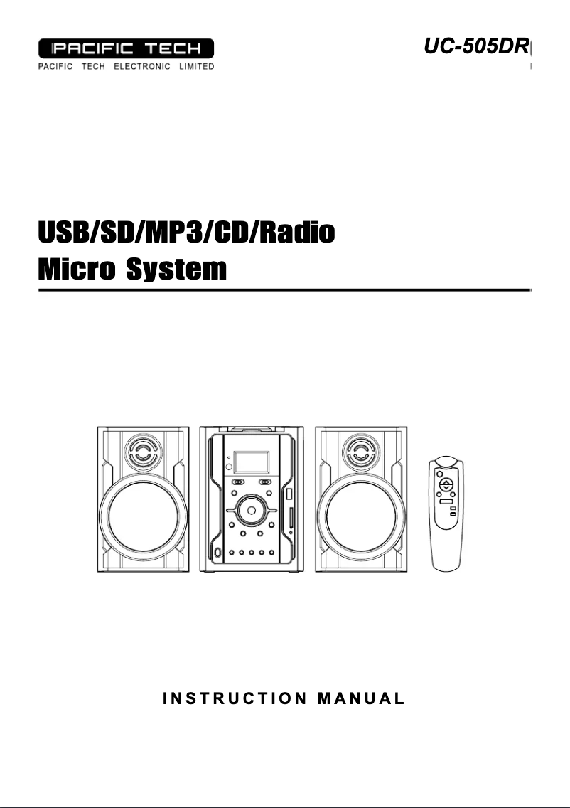 Page n°1 - Manuel utilisateur Superior UC505DR