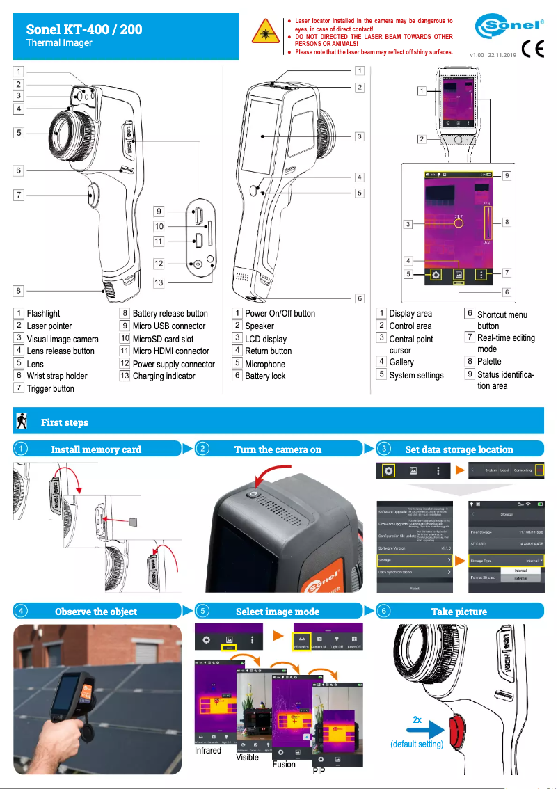Page n°1 - Guide de démarrage rapide Sonel KT-200