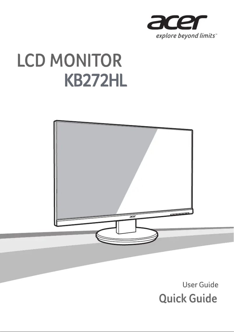 Page n°1 - Manuel utilisateur Acer KB272HL