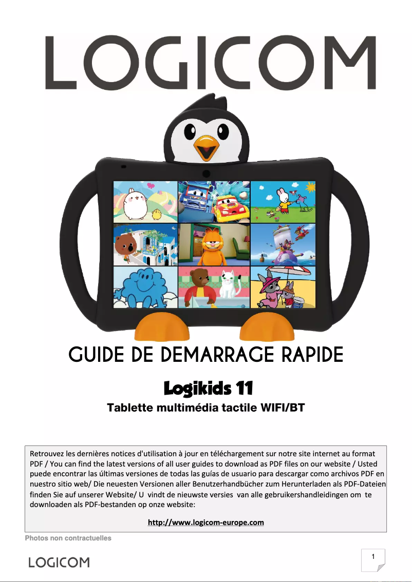 Page n°1 - Manuel utilisateur Logicom Logikids 11