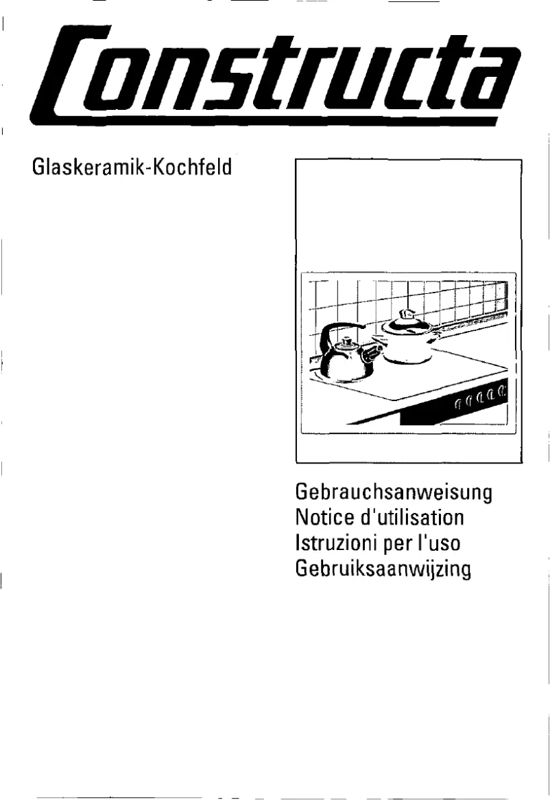 Page n°1 - Manuel utilisateur Constructa CM31191