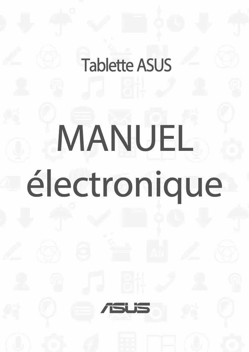 Image de la première page du manuel de l'appareil ZenPad C 7.0 Z170MG