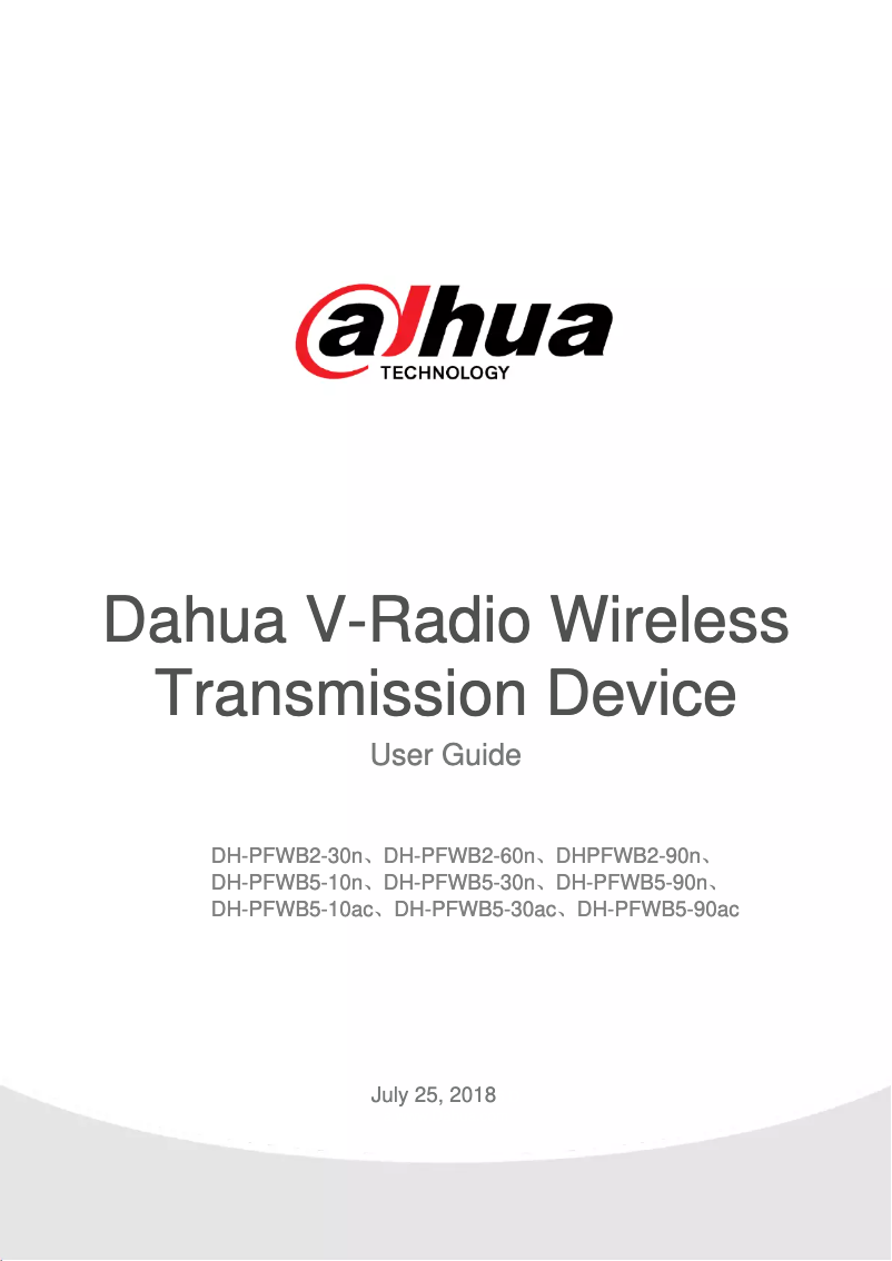 Image de la première page du manuel de l'appareil PFWB2-60n