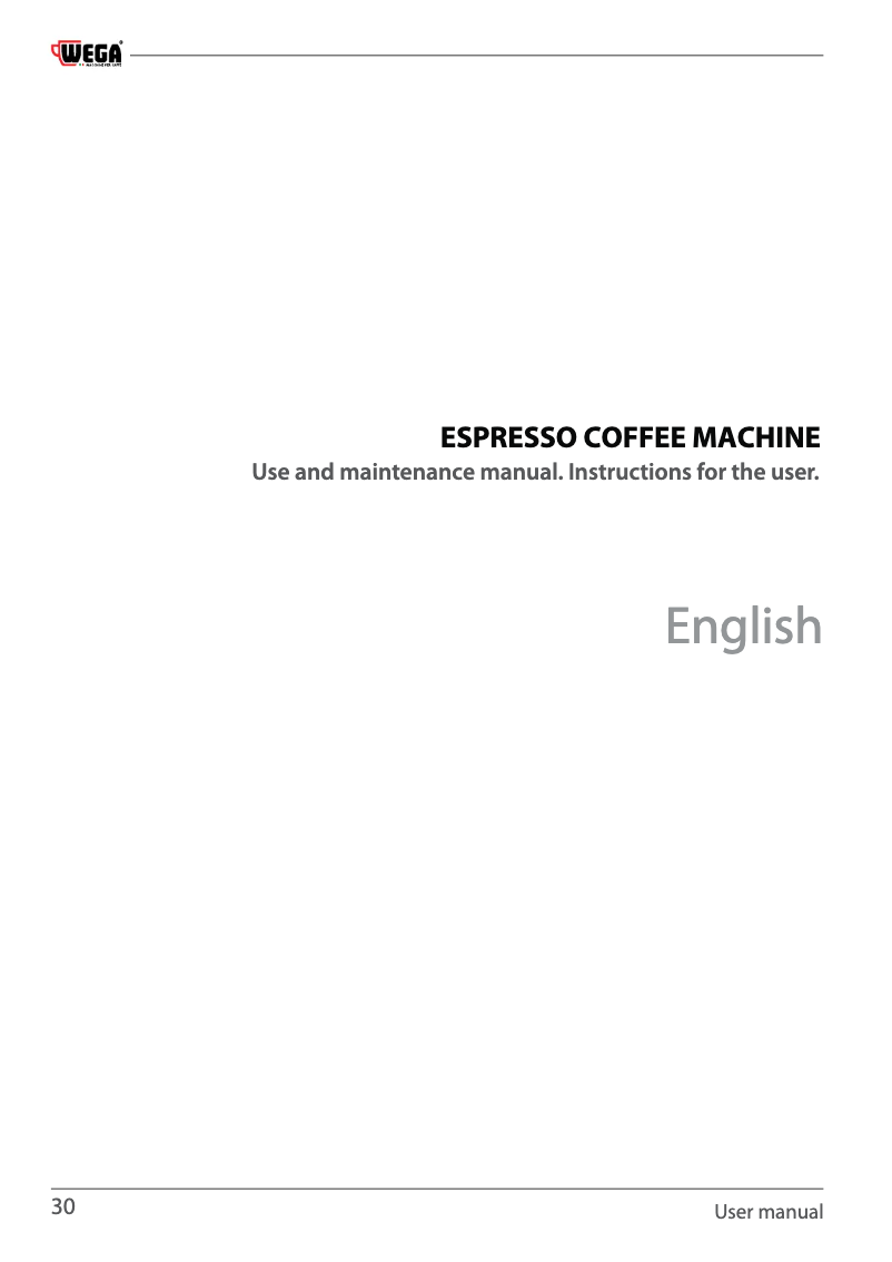 Page 1 de la notice Manuel utilisateur Wega Atlas