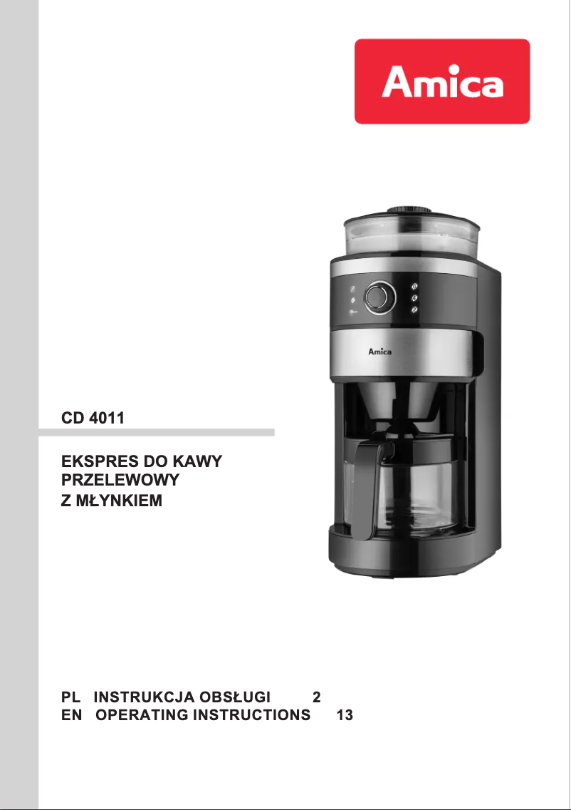 Página 1 del manual Manual de usuario Amica CD 4011