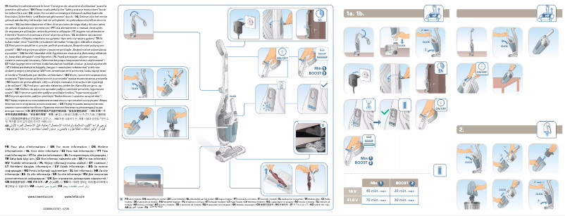 Page n°1 - Fiche technique Rowenta Dual Force 2 in 1 RH6756