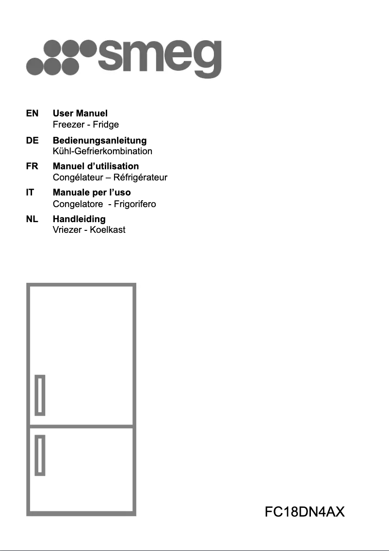 Page 1 de la notice Brochure Smeg FC18DN4AX