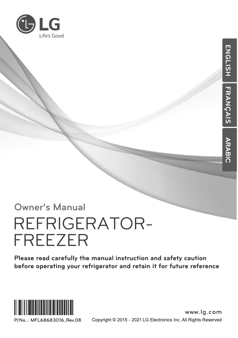 Image de la première page du manuel de l'appareil GN-G272SLCB