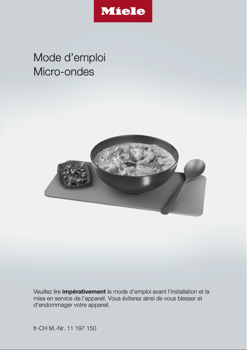 Page n°1 - Manuel utilisateur Miele M 2224-55 SC