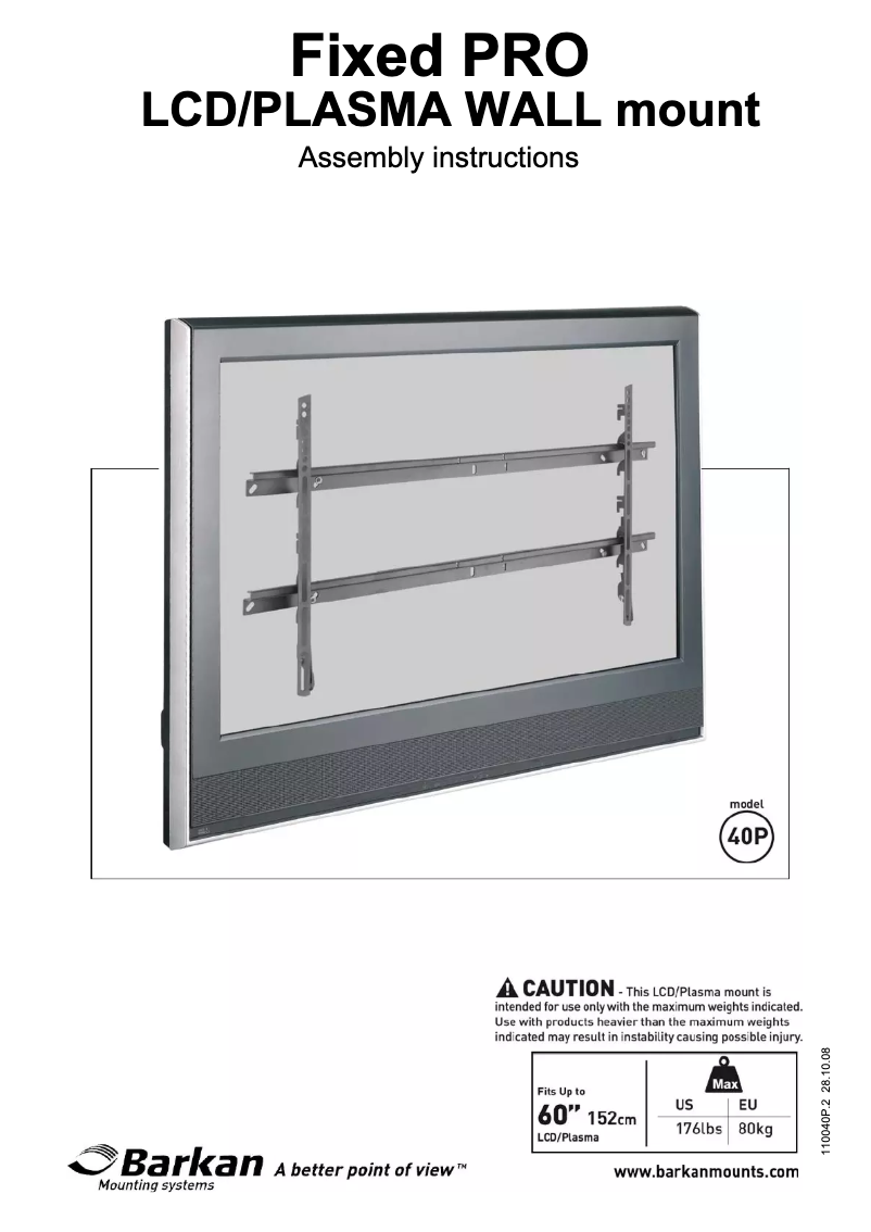 Page n°1 - Manuel utilisateur Barkan 40P