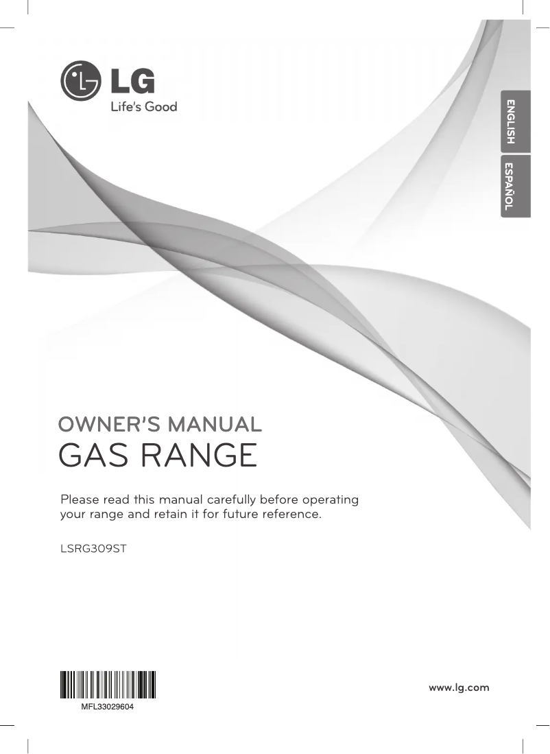 Image de la première page du manuel de l'appareil Studio LSRG309ST