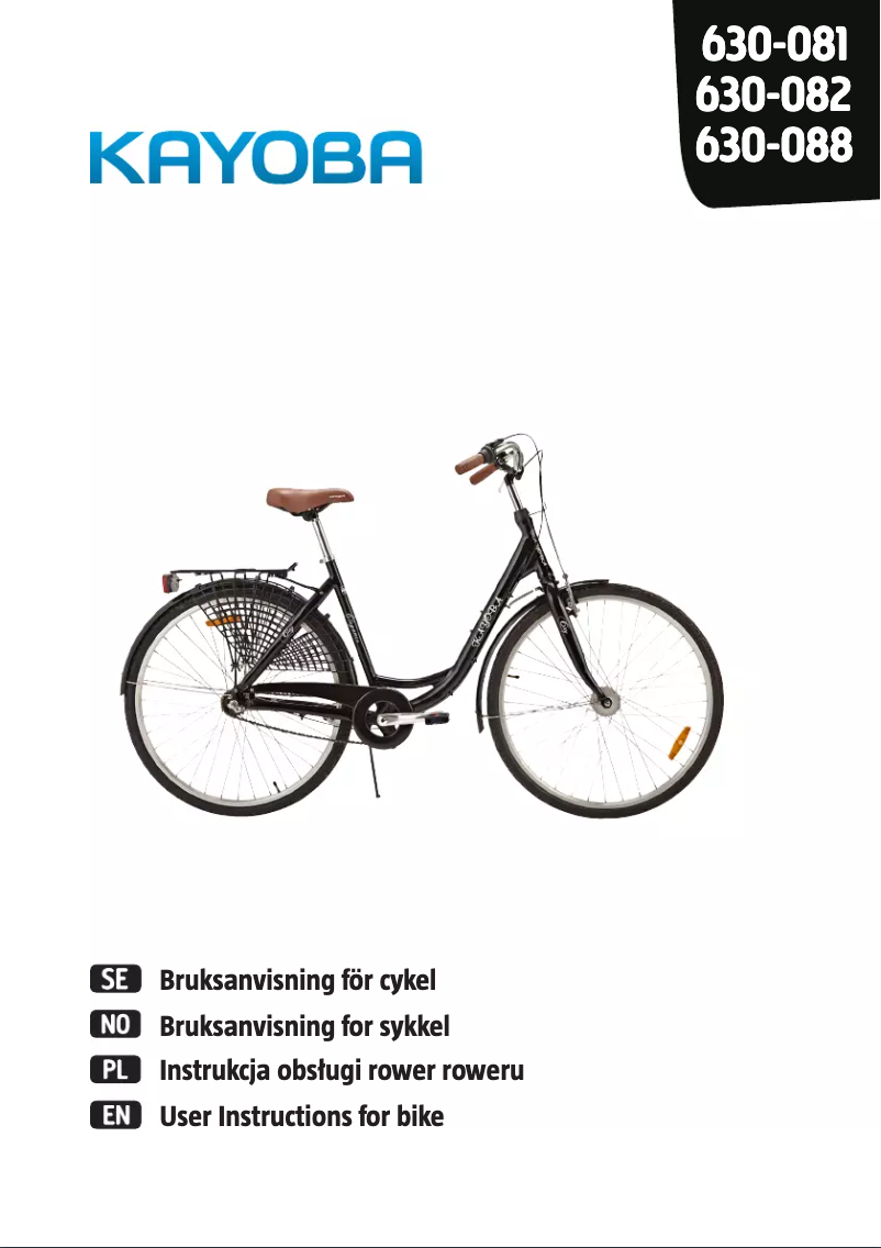 Page 1 de la notice Manuel utilisateur Kayoba Swan 630-088