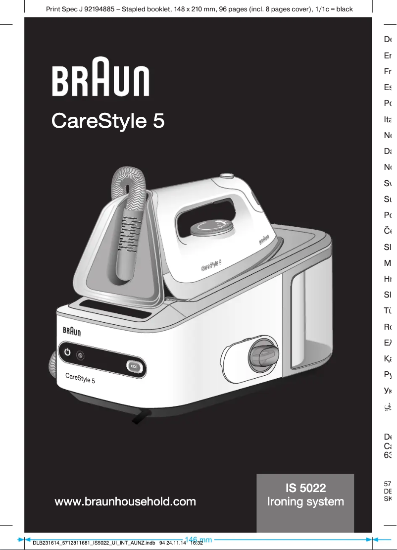 Page n°1 - Manuel utilisateur Braun CareStyle 5 IS 5145 WH