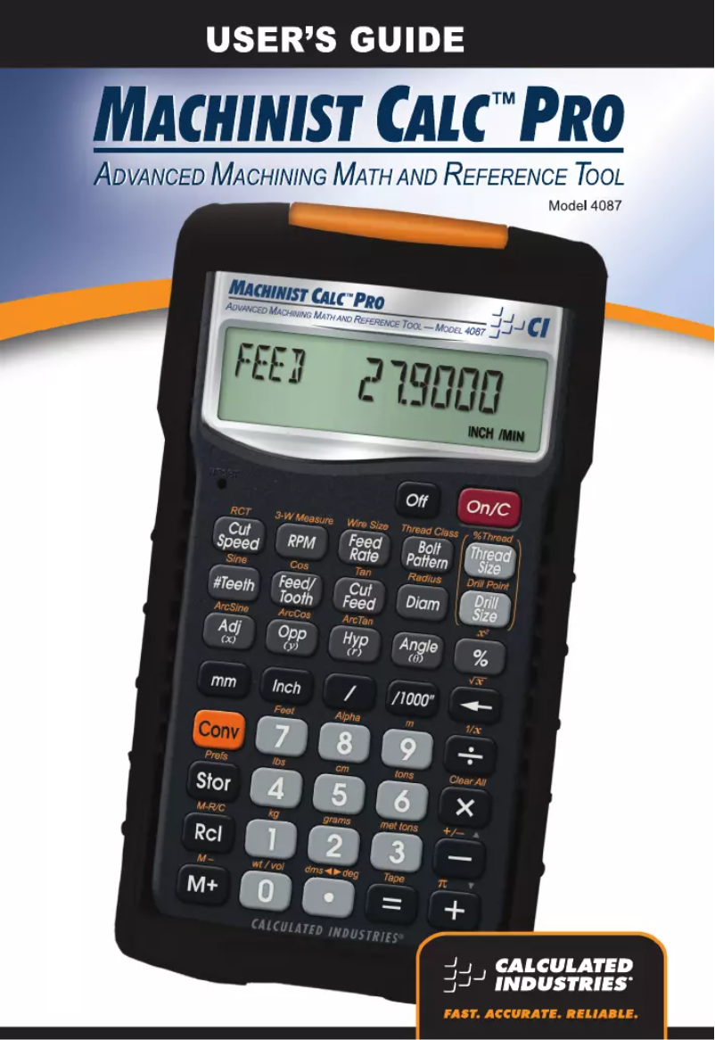 Image de la première page du manuel de l'appareil 4087