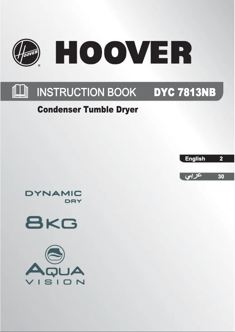 Page n°1 - Manuel utilisateur Hoover DYC 7813NB-80