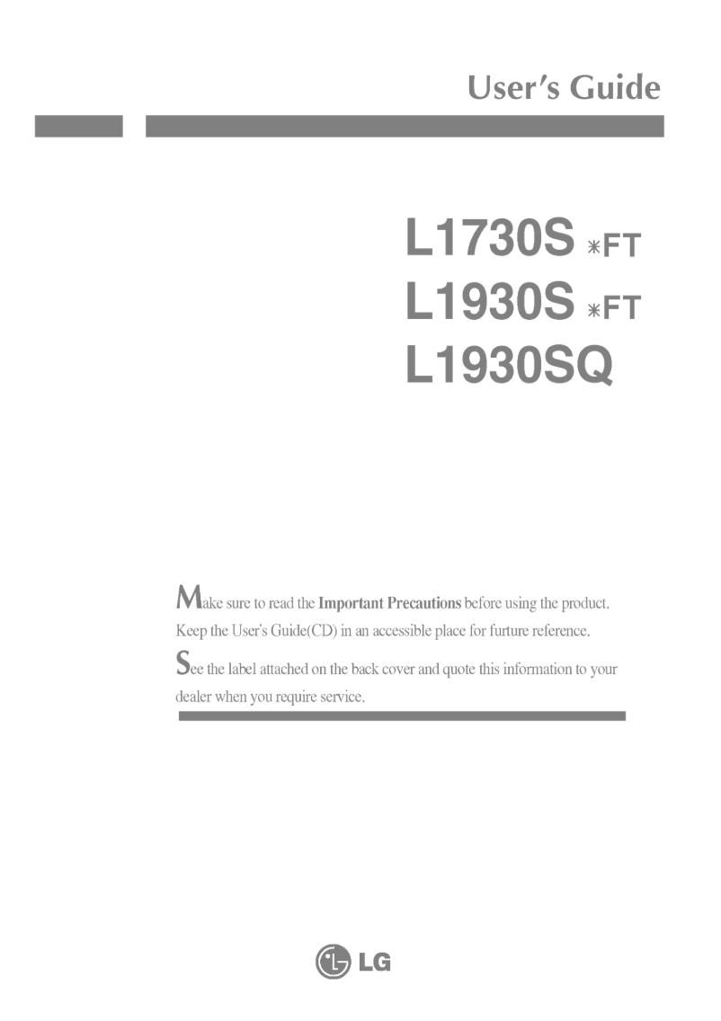 Image de la première page du manuel de l'appareil L1930SSFT