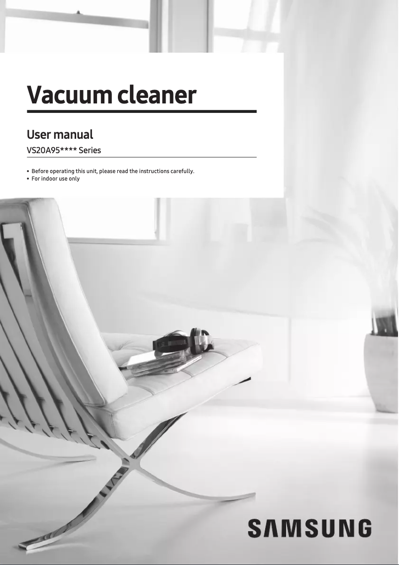 Page 1 de la notice Manuel utilisateur Samsung Bespoke Jet Complete VS20A95843B