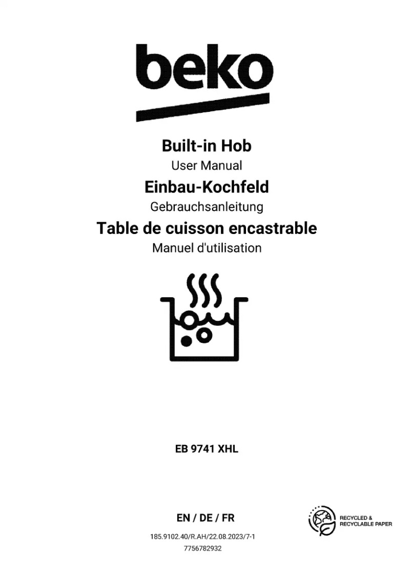 Image de la première page du manuel de l'appareil EB 9741 XHL