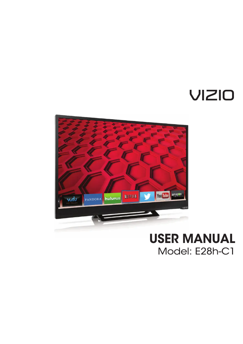 Page n°1 - Manuel utilisateur VIZIO E28h-C1
