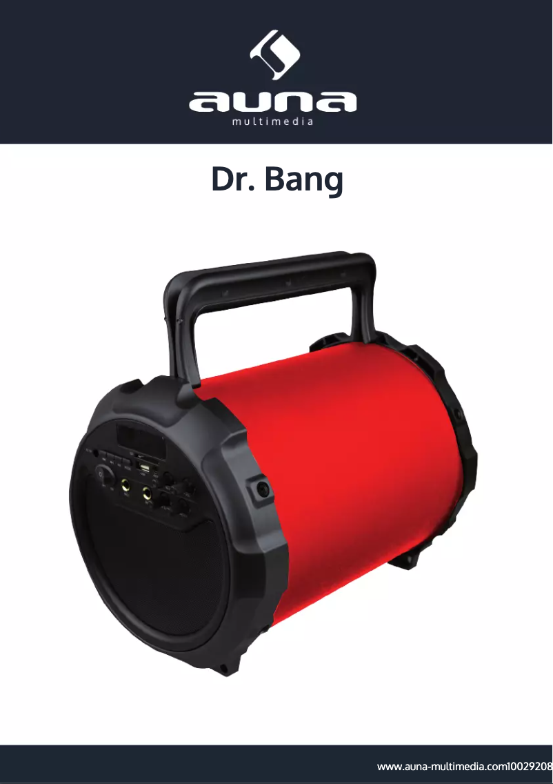 Page 1 of the manual User Manual Auna DR. Bang