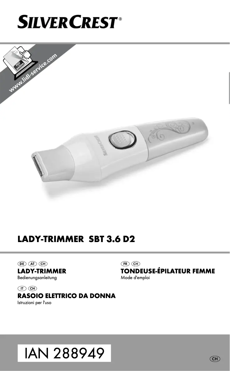 Page 1 de la notice Manuel utilisateur SilverCrest SBT 3.6 D2