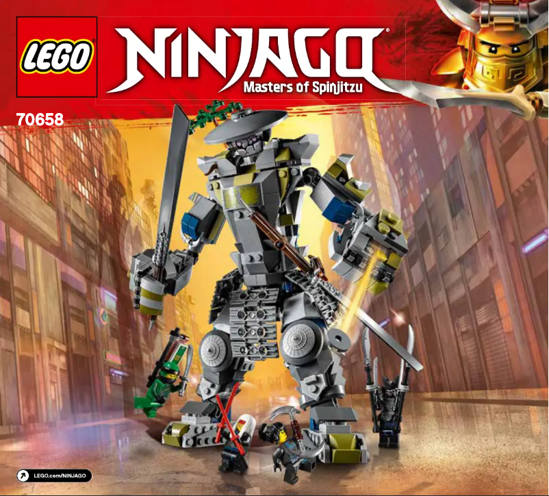Page 1 de la notice Manuel utilisateur Lego Ninjago 70658