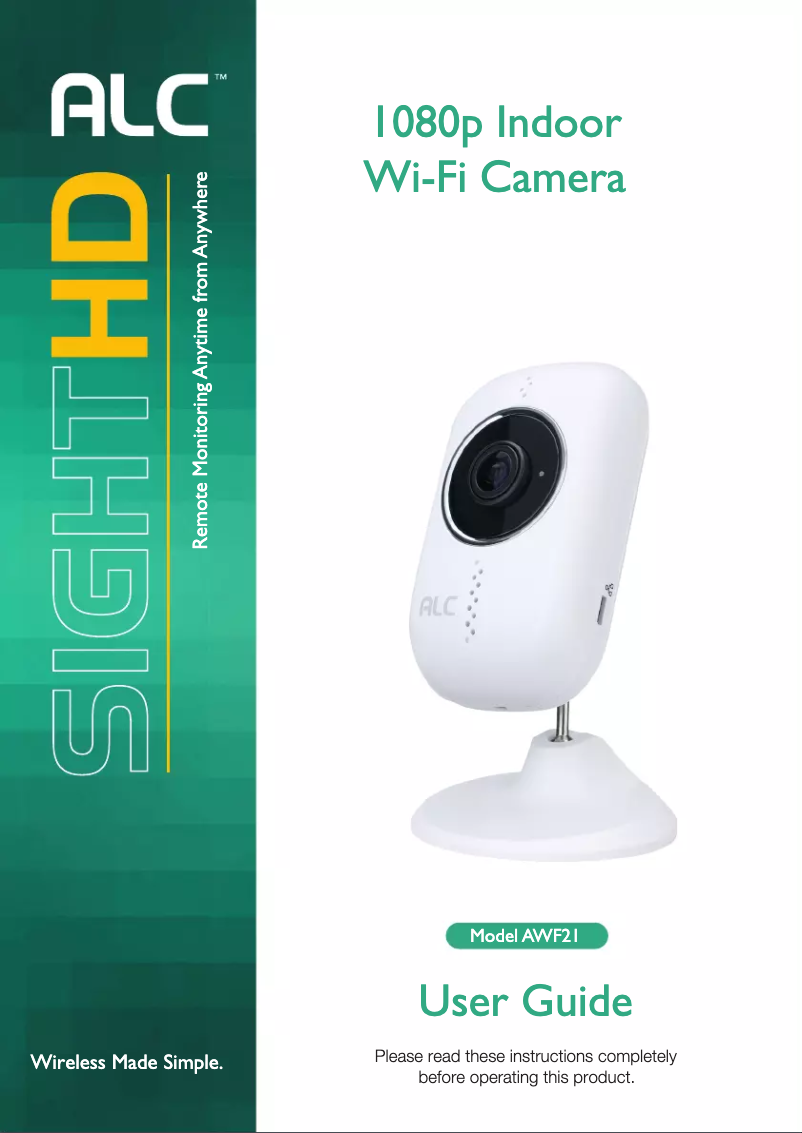 Página 1 del manual Manual de usuario ALC SightHD AWF21