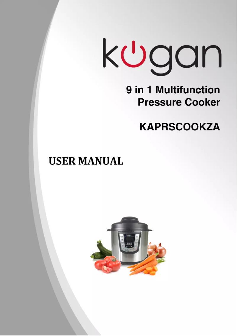 Image de la première page du manuel de l'appareil KAPRSCOOKZA
