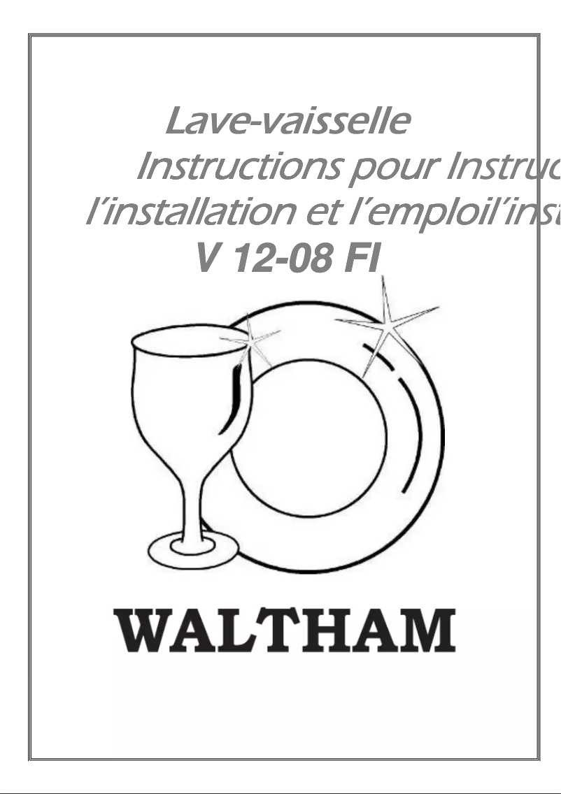 Page n°1 - Manuel utilisateur Waltham V 12-08 FI