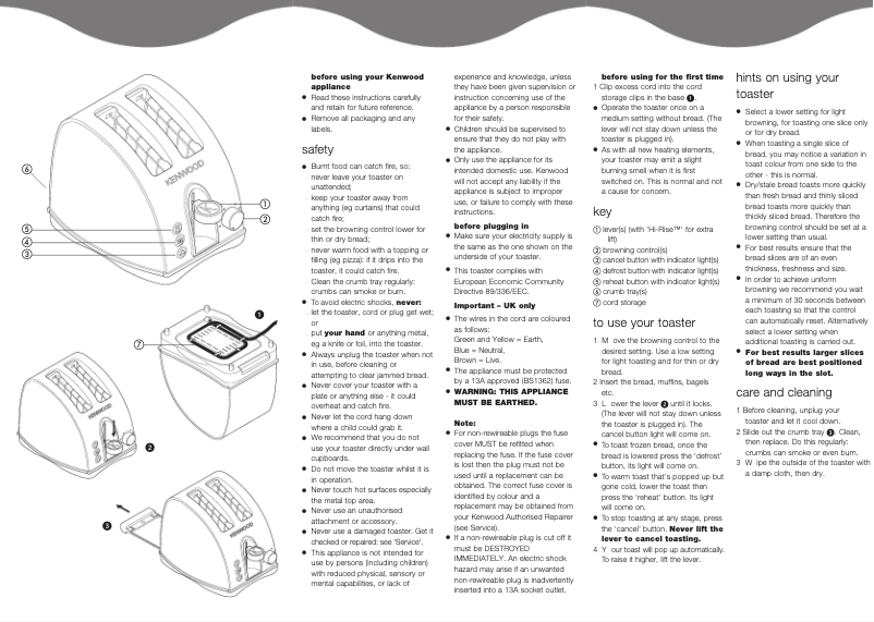 Image de la première page du manuel de l'appareil TTM402