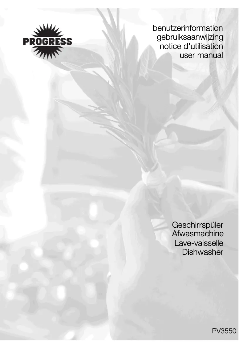 Page 1 de la notice Manuel utilisateur Progress PV3550