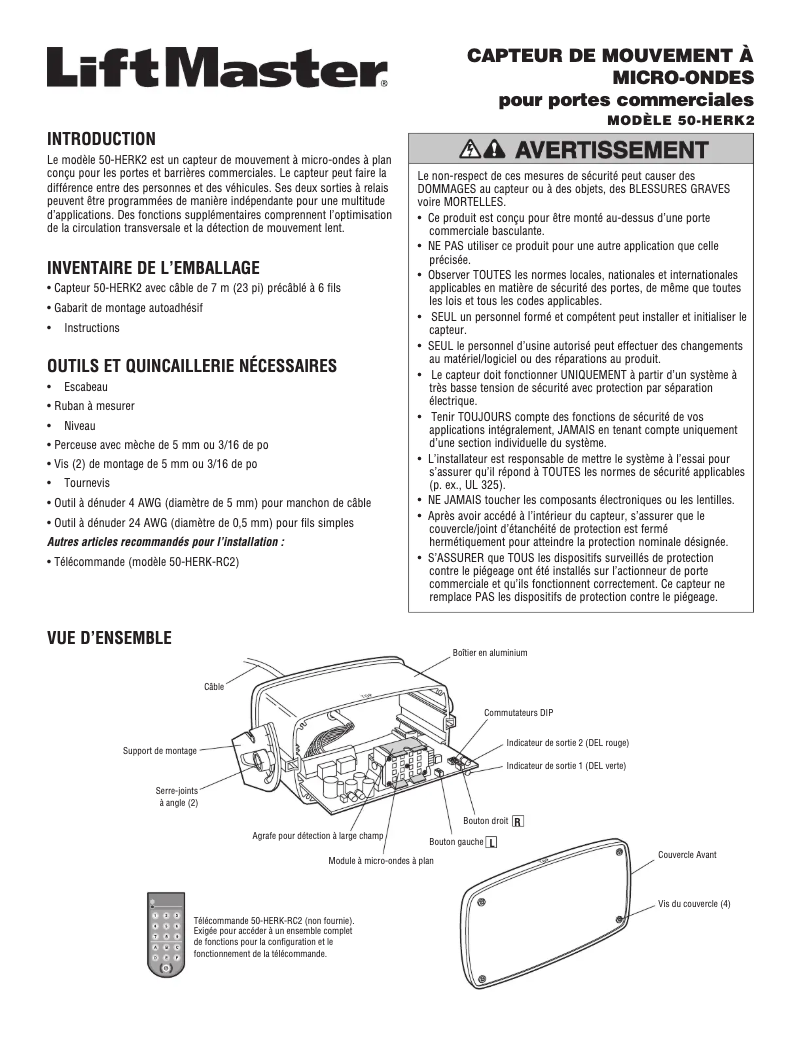 Image de la première page du manuel de l'appareil 50-HERK2