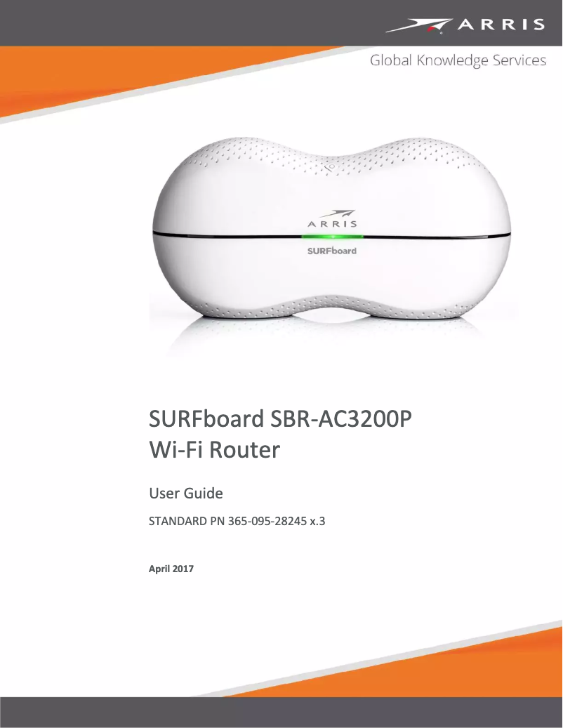 Image de la première page du manuel de l'appareil SURFboard SBR-AC3200P