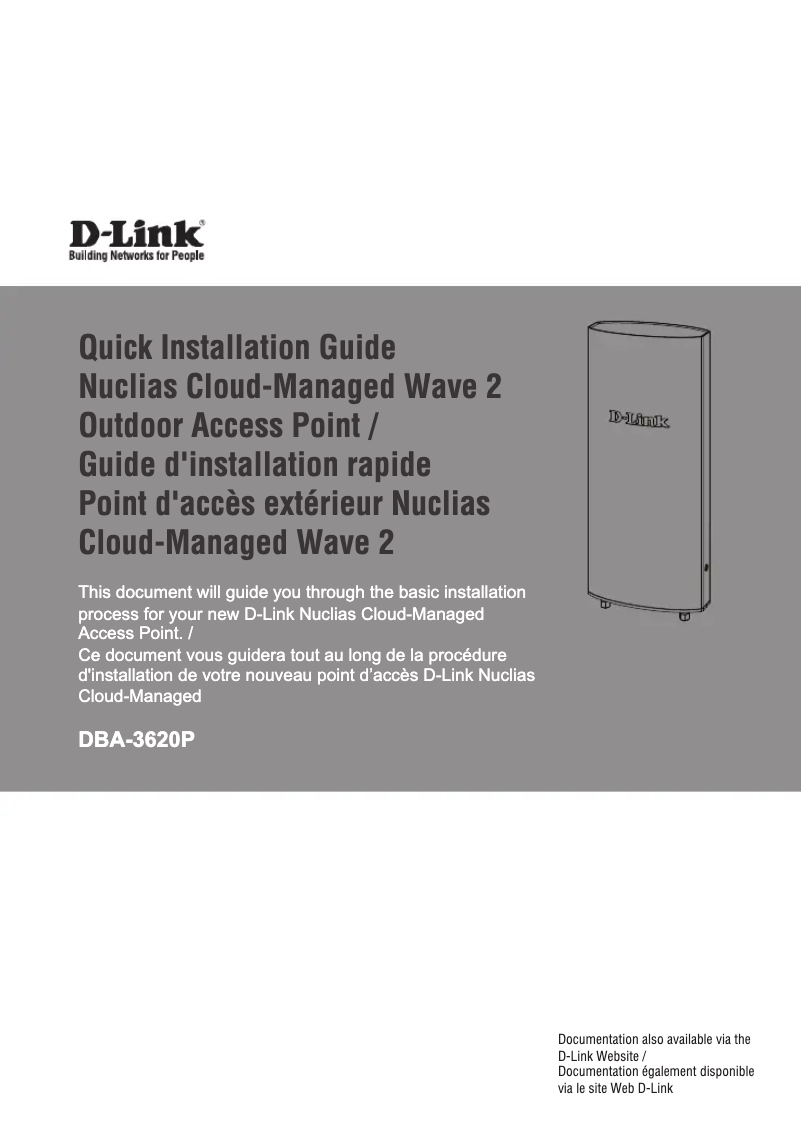Page n°1 - Guide d'installation D-Link DBA-3620P
