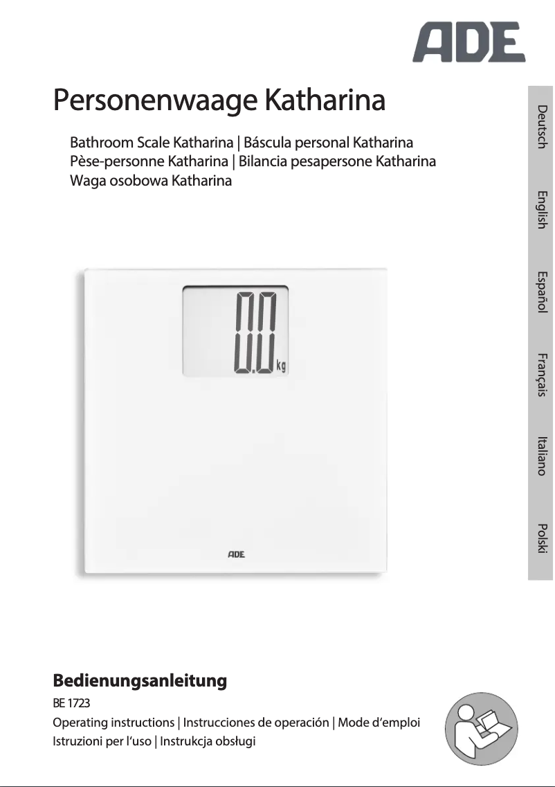 Image de la première page du manuel de l'appareil BE 1723