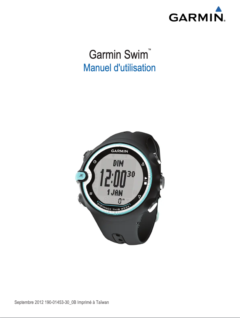 Page n°1 - Manuel utilisateur Garmin Swim