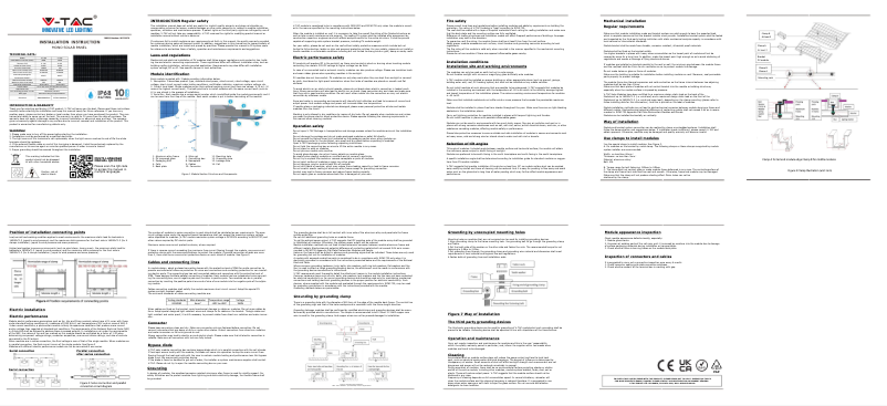 Page n°1 - Manuel utilisateur V-TAC VT-450