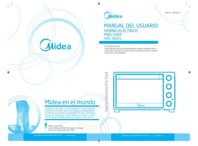 Page 1 de la notice Manuel utilisateur Midea MHE-34IACG