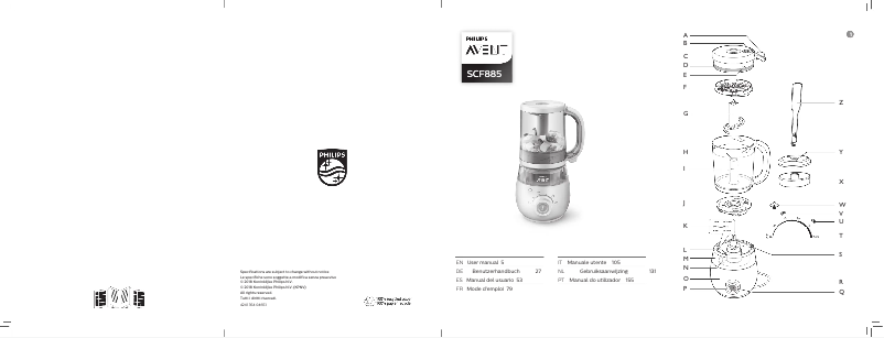 Page 1 de la notice Manuel utilisateur Philips Avent SCF885