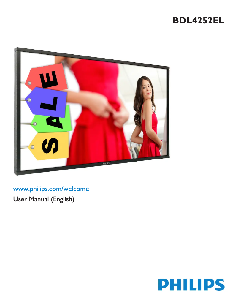 Página 1 del manual Manual de instrucciones Philips Signage Solutions BDL4252EL