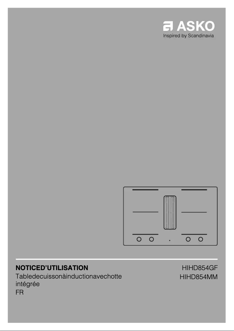 Page 1 de la notice Manuel utilisateur Asko HIHD854GF